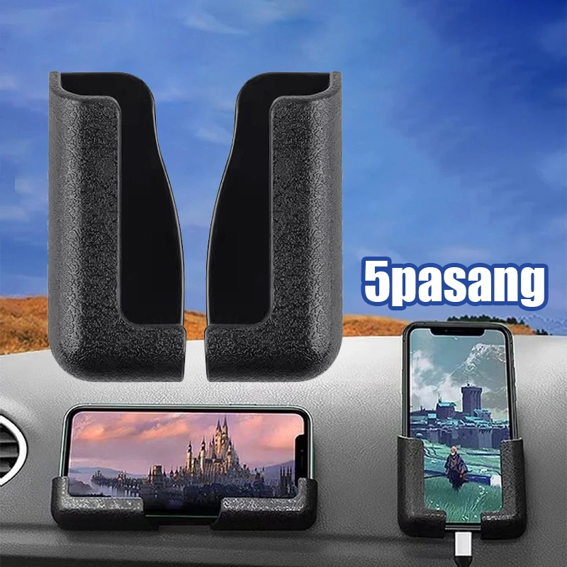 5pasang Multifunctional Car Phone HolderSmart Phone Mount Stand Bracket Dudukan Hp Bisa Di Sesuaikan Ukuran Dan Bentuk HP Universal