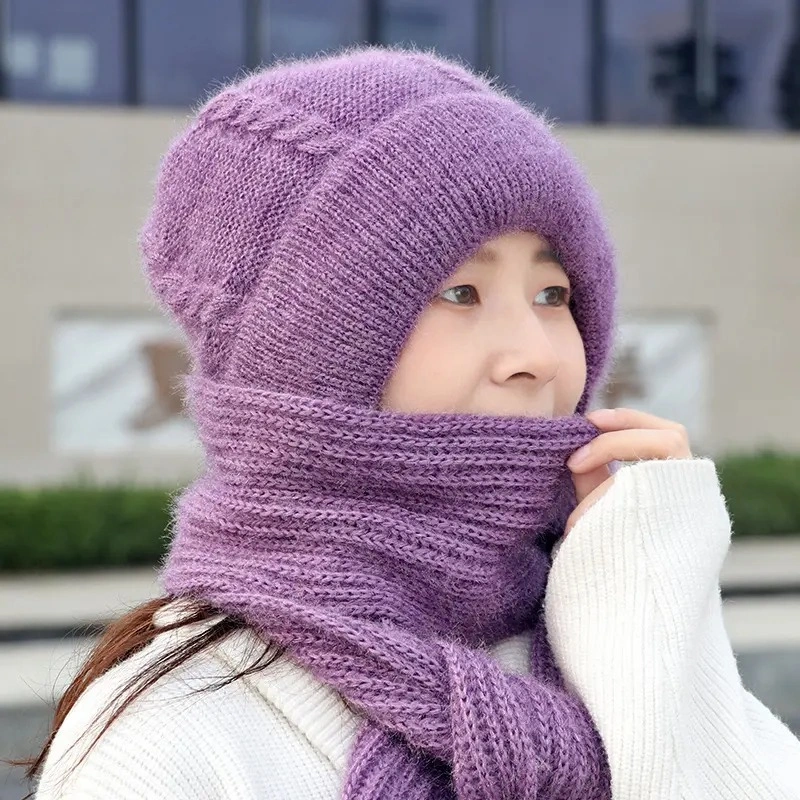 Topi Syal Rajut Bahan Wol Halus Lembut Bisa Jadi Hijab Impor Murah