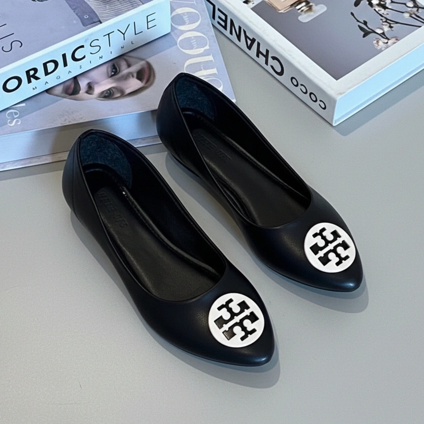 NEEZ Lucya Hitam Flatshoes Sepatu Wanita Model Ballet Women Flats Daily