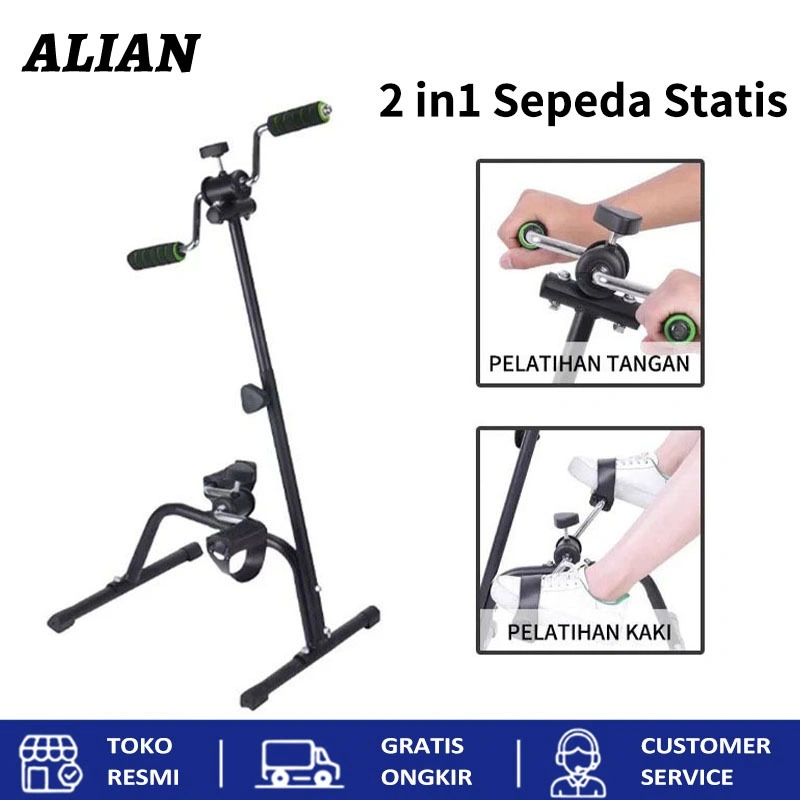 ALIAN Sepeda Statis - Alat Terapi Kesehatan / Terapi Kaki dan Tangan Penderita Stroke Peralatan