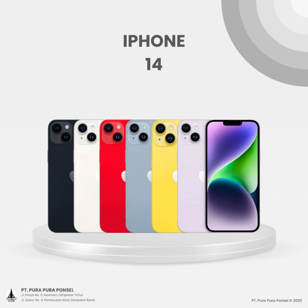 New iPhone 14 Garansi Resmi 1 Tahun Indonesia