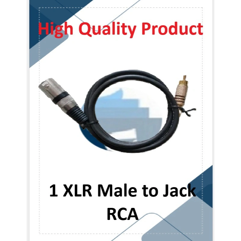 Kabel Audio 1 XLR Male to 1 RCA Male 1M