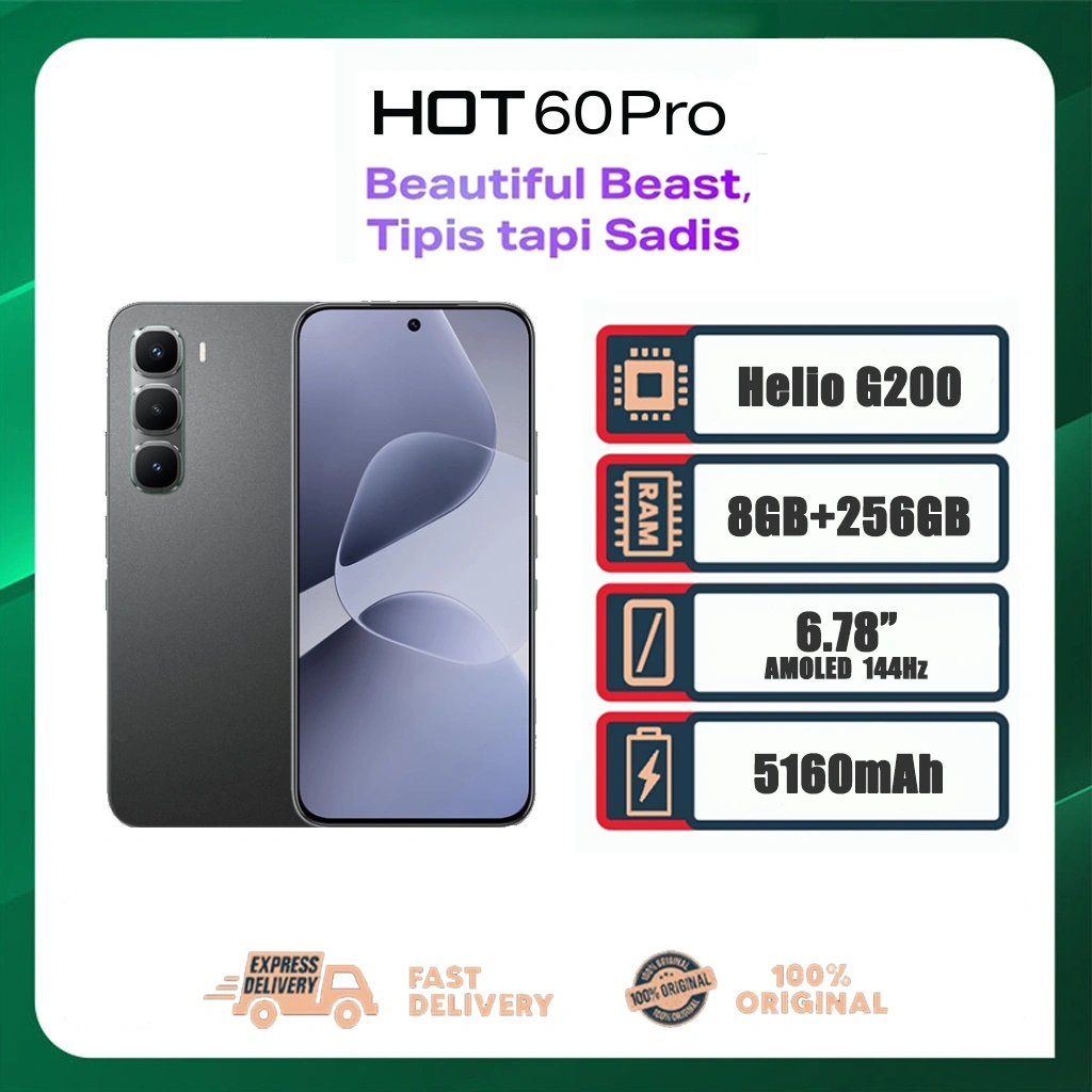 Hot 60 Pro 6/8/256GB 50MP Hot 60 6.78 inch Hot 60i 5160mAh 144Hz AirBag Anti Crack Case Casing Infinix HP Transparan