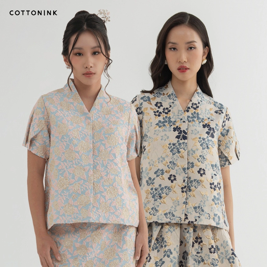 COTTONINK - Atasan Blouses Wanita Floral Miu #CNYCollection2026