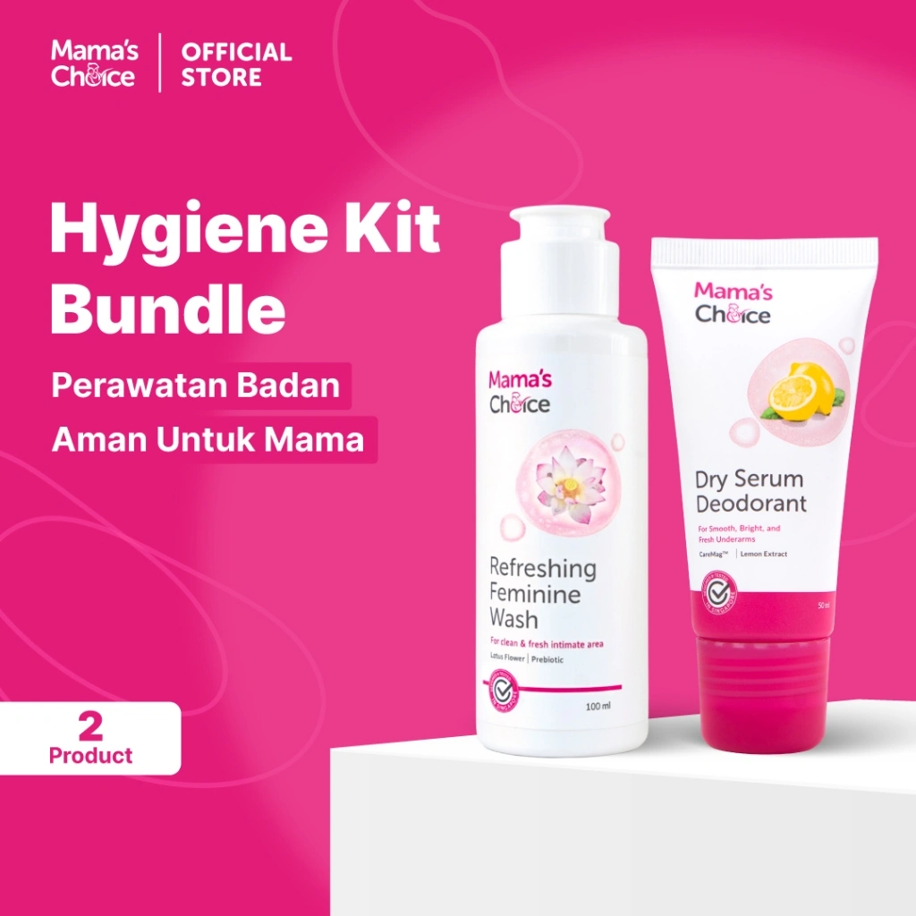 Hygiene Kit - Mama's Choice Exclusive Bundle Feminine Wash dan Deodorant | Feminine Wash Aman untuk Ibu Hamil dan Menyusui