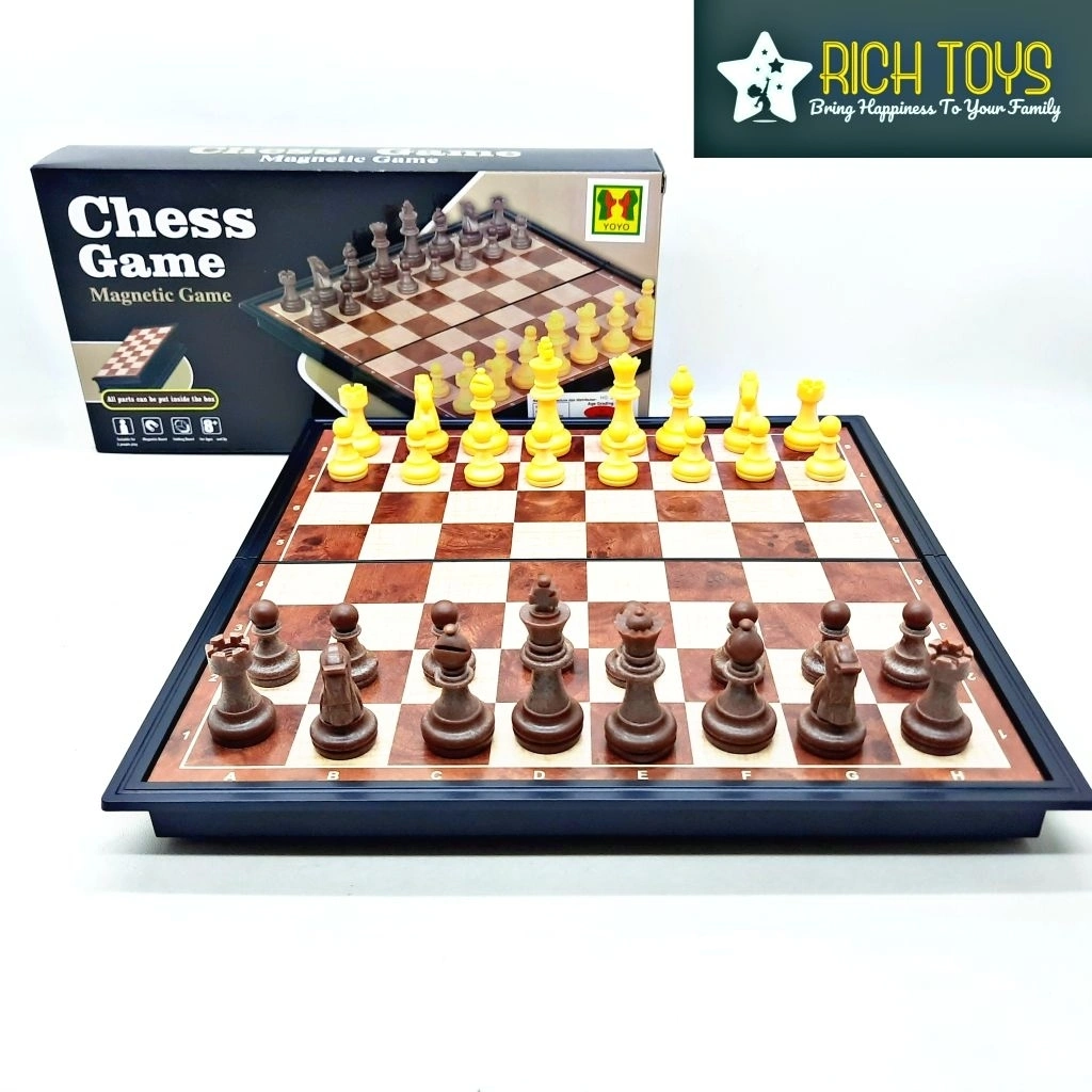 Family Kids Games Board Game Magnet Catur Chess Mainan Keluarga Anak 6+ Tahun