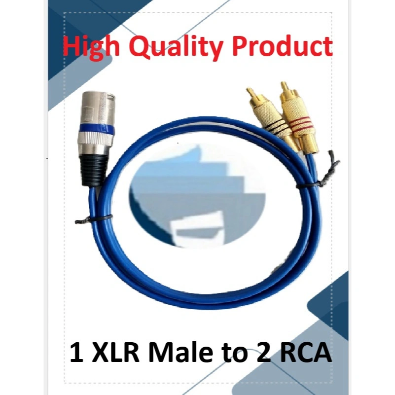 Kabel kitani 1 XLR Male Stereo to 2 RCA 1M