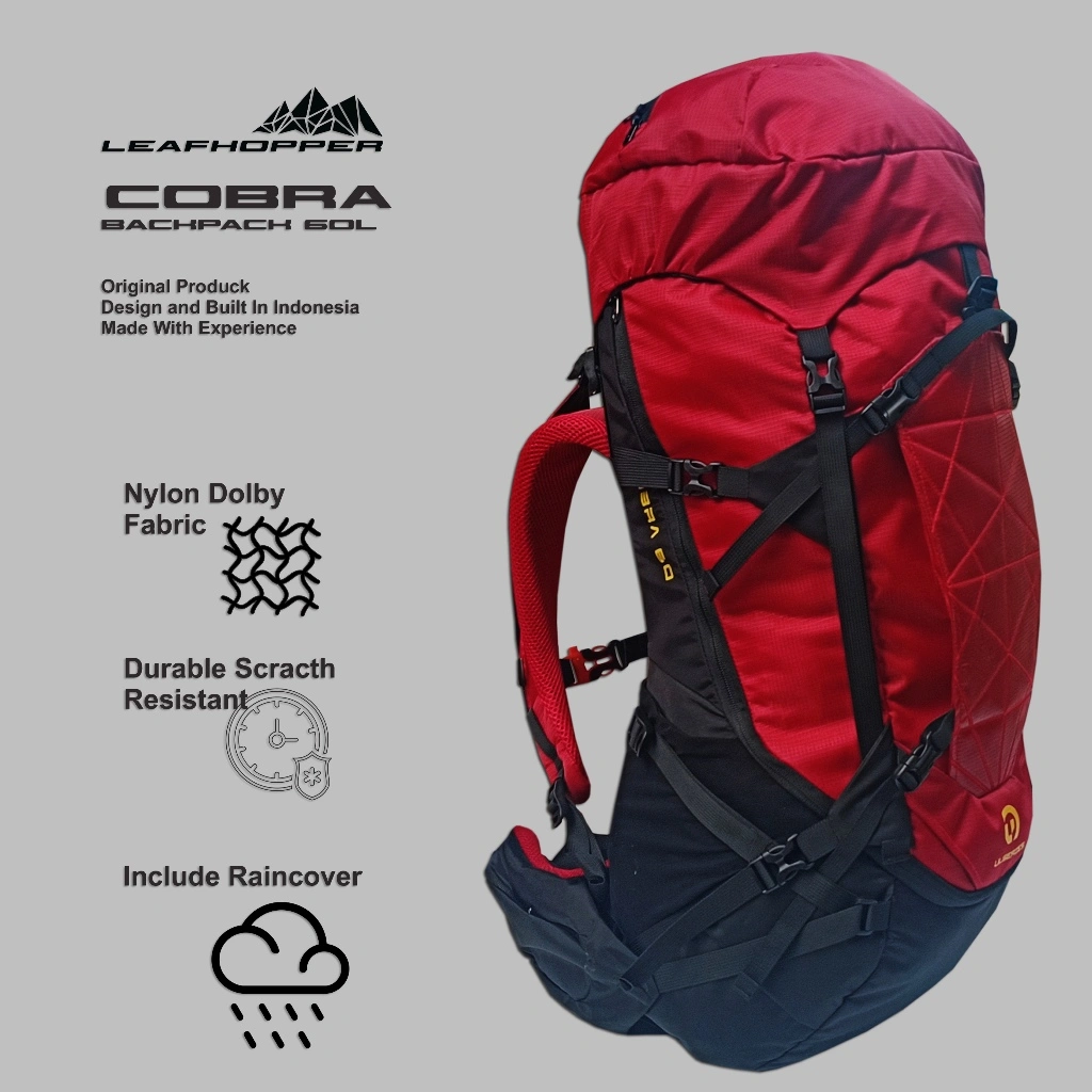 LEAFHOPPER COBRA 60l TORSO ADJUSTABLE CARIEL HIKING