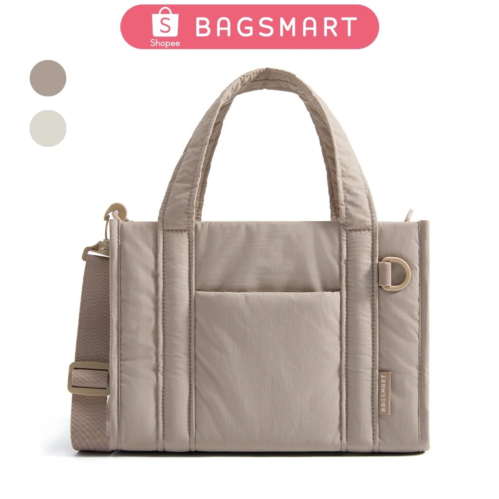BAGSMART Tas Selempang Wanita Tote Bag Ringan Tahan Air Handbag Shoulder Bag Zipper for Travel Work