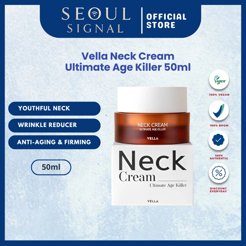 Vella Neck Cream Ultimate Age Killer | Necessary Wrinkle Free Ampoule 50ml | Protein Core One Capsule Sleep Mask 2g | Green Solution 5.5 Cleanser | Pore Air Fit Sun Primer 40ML | VELLA ULTRA HYDRO SUN ESSENCE 50ml