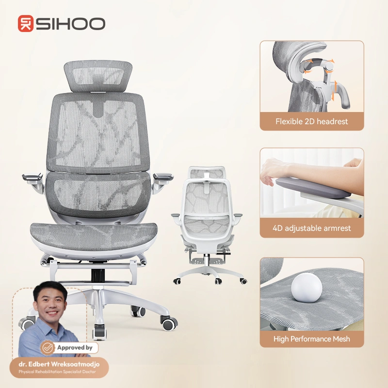 SIHOO Office Chair M59AS-301-JT Kursi Kerja Kantor Ergonomic Kursi gaming kursi rumah dengan sandaran kaki