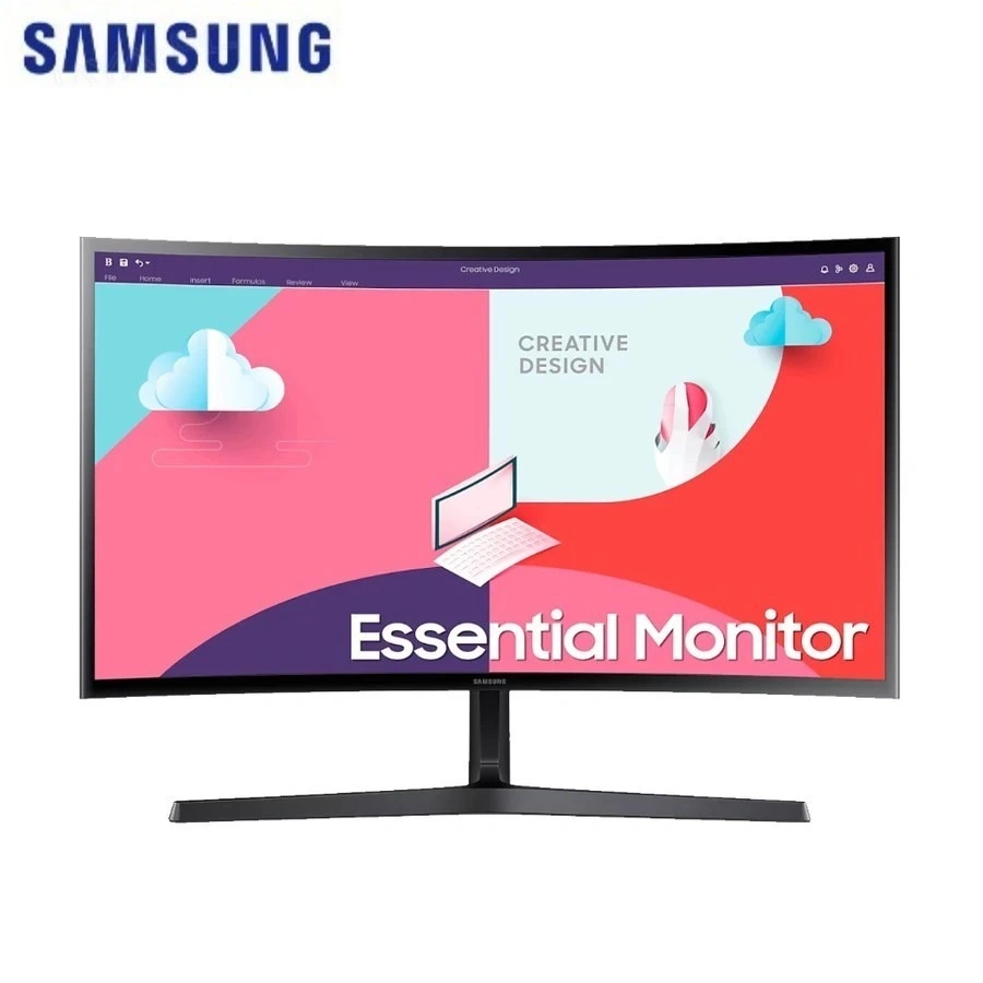 Monitor Samsung 24" S24D366 Curved Essential FHD VA S36C LS24D366GAEXXD Garansi Resmi