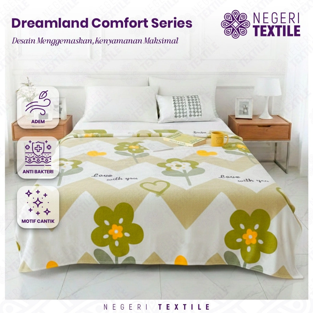 Negeri Textile Selimut Dewasa Bulu Halus MBK Ukuran 140x200cm Selimut Anak Dewasa Motif Lucu