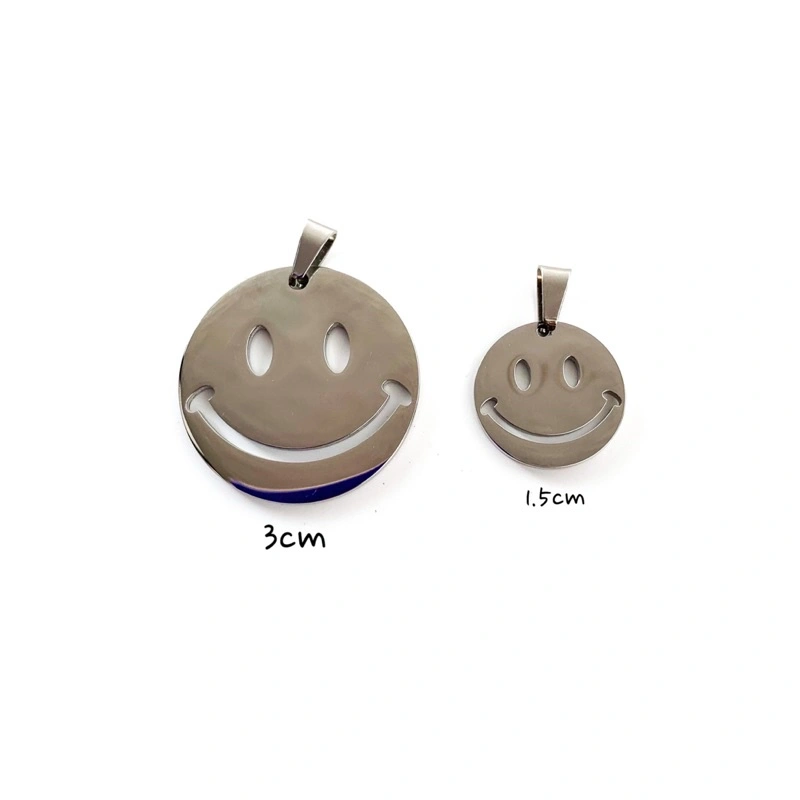 Zafa Liontin Kalung Stainless Steel Anti Karat - Smile