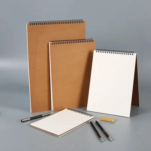 Sketchbook A6 A5 B5 250gsm Wire Spiral Buku Sketsa Gambar Mewarnai Kualitas Premium
