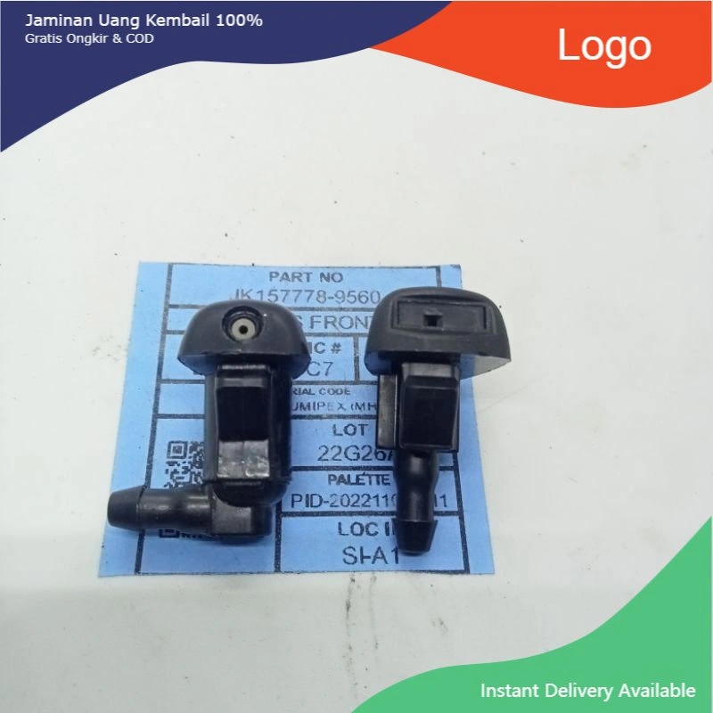 zKy01 Nozzle wiper penyemprot air wiper kaca depan mobil universal bengkok dan lurus slanh