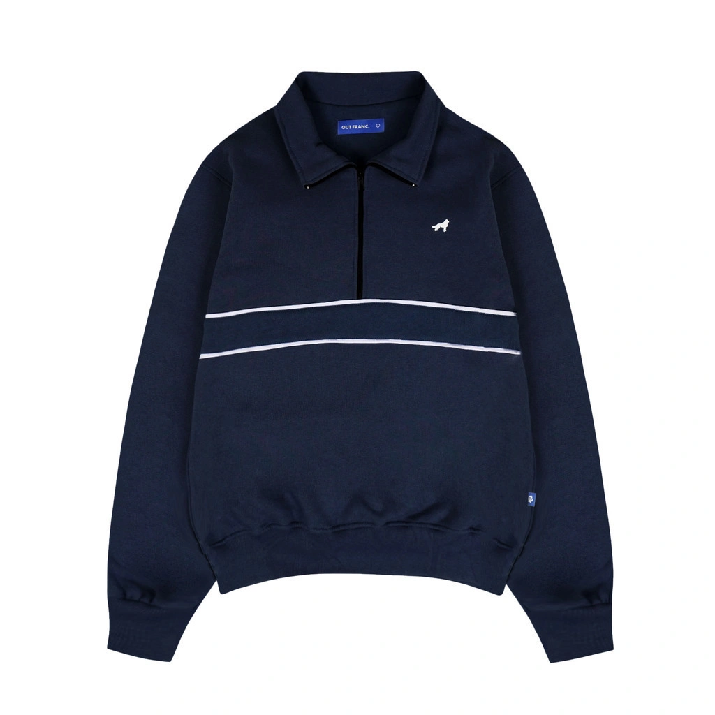 Gut Franc - Franc Navy Half Zip Sweater
