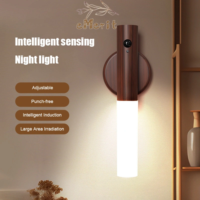 Lampu Malam Induksi Cerdas / Lampu Smart Sensor Light Motion Otomatis Dinding Tangga Kamar Estetik Chargeable