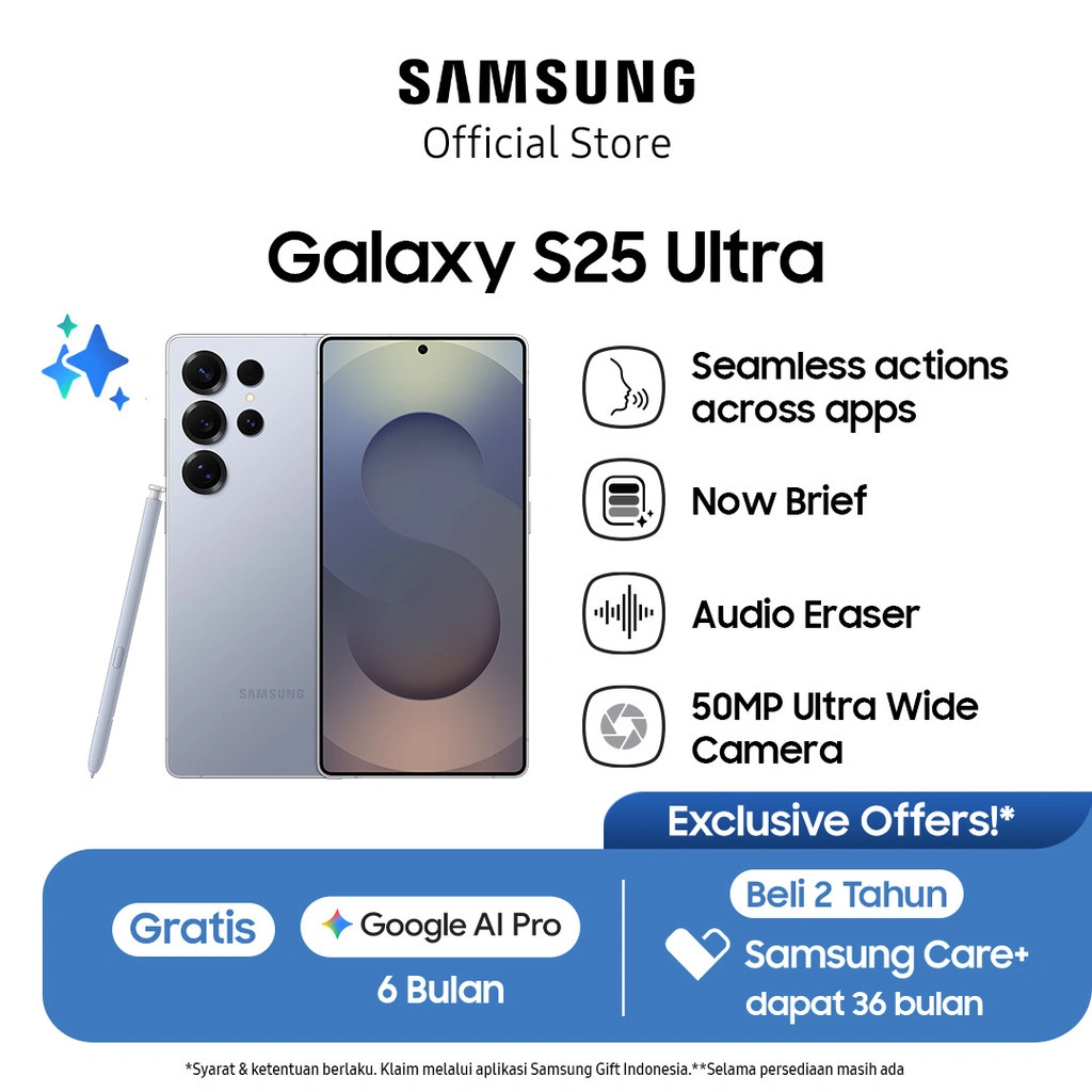 Samsung Galaxy S25 Ultra 12/512GB - Titanium Silverblue, Hp AI, Galaxy AI