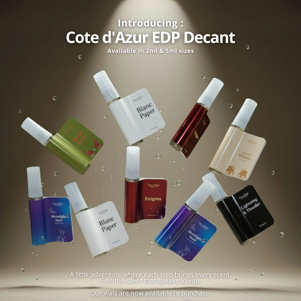 Cote d'Azur - Vial / Tester/ Decant 2ml & 5ml Eau de Parfum