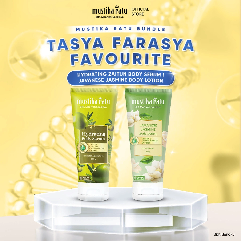 [Mustika Ratu Bundle] Hydrating Zaitun Body Serum + Javanese Jasmine Body Lotion 200 ml