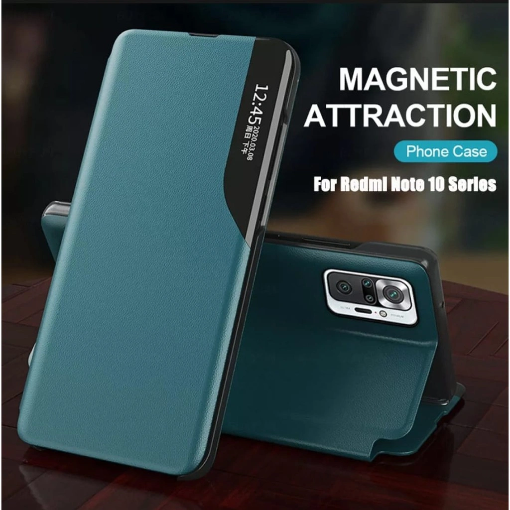 Case Xiaomi Poco M5s Nfc Redmi Note 12 Pro 4G 11S 11 PRO 5G 10 10S 4G 10 Pro Xiaomi Poco F3 MI 11 Lite Flip Cover Smart View Sarung Dompet Mewah Premium Casing HP