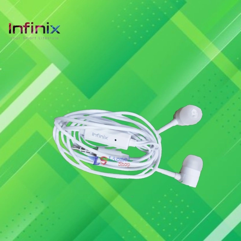 Headset Infinix Original Mega Bass Jack 3.5mm