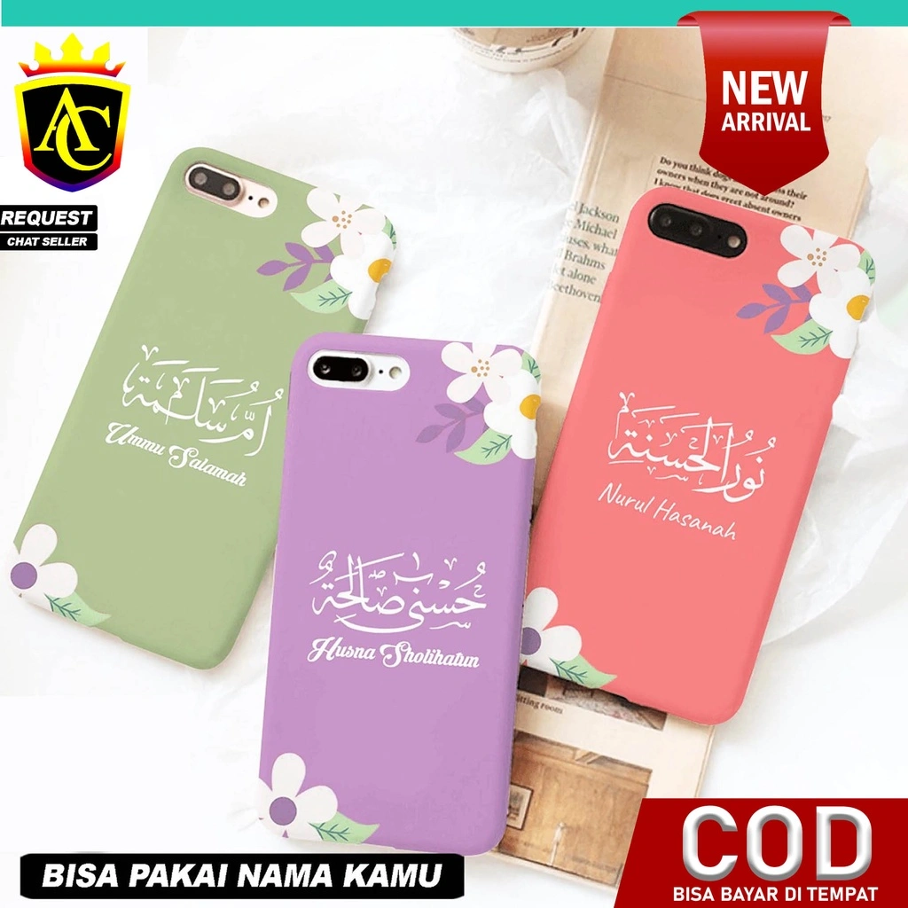 Casing Hp Tulisan Arab Bisa Pakai Nama Kamu - All Type Smartphone Oppo vivo Samsung Realme Xiaomi Infinix iph - Case Hp Vivo Case Hp Oppo Case Hp Xiaomi Case Hp samsung Case  Hp Realme Case Hp Infinix Motif terbaru termurah