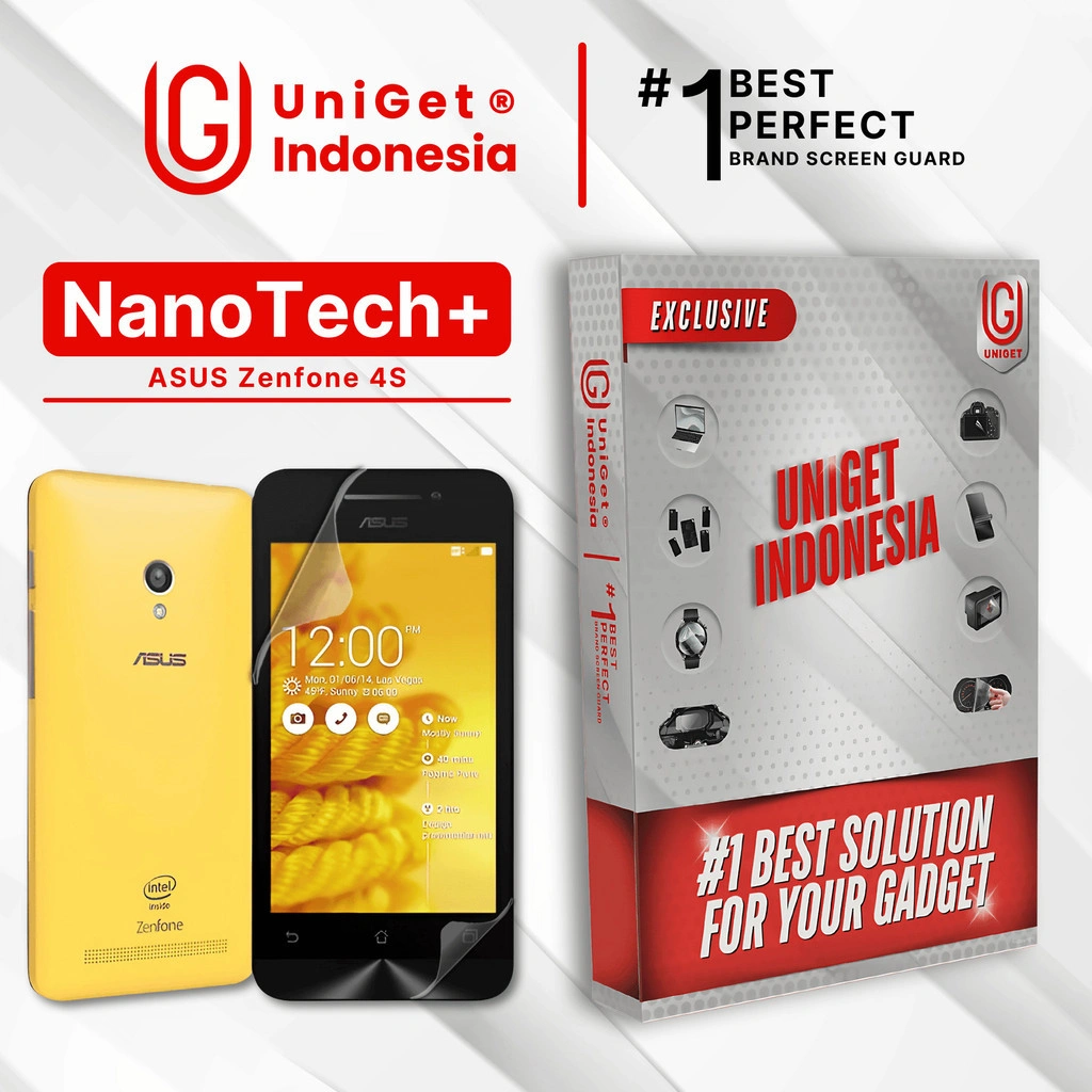 UniGet EPU BIO GENESIS Hydrogel for ASUS Zenfone 4S / Screen Guard (Nanotech+ 100% Recycle) Premium Hidrogel Anti-Scratch Protector Tempered Gorilla Glass 5 6 7 Anti Gores Full Cover Smart Phone Watch Handphone Gadget Tab Laptop Kamera