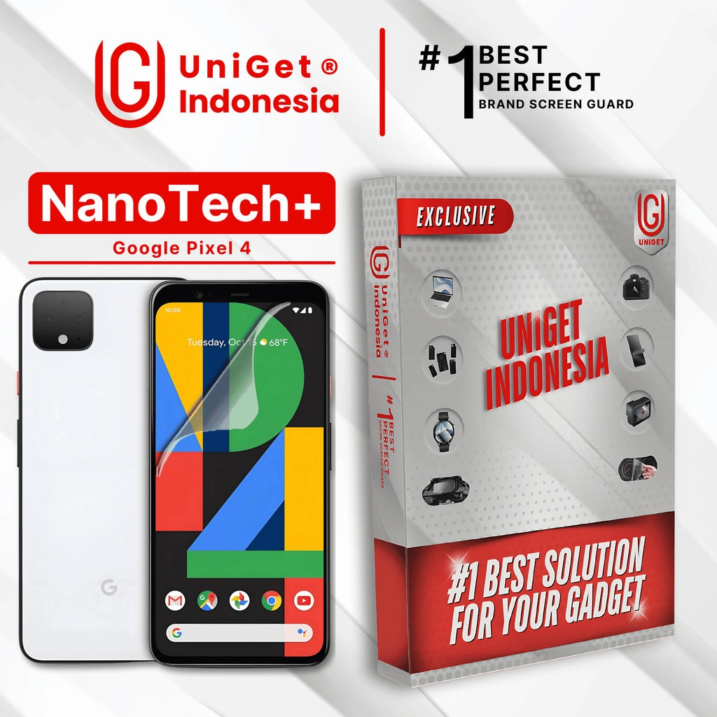UniGet EPU BIO GENESIS Hydrogel for Google Pixel 4 / Screen Guard (Nanotech+ 100% Recycle) Premium Hidrogel Anti-Scratch Protector Tempered Gorilla Glass 5 6 7 Anti Gores Full Cover Smart Phone Watch Handphone Gadget Tab Laptop Kamera