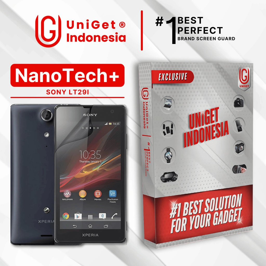 UniGet EPU BIO GENESIS Hydrogel for Sony Xperia LT29i / Screen Guard (Nanotech+ 100% Recycle) Premium Hidrogel Anti-Scratch Protector Tempered Gorilla Glass 5 6 7 Anti Gores Full Cover Smart Phone Watch Handphone Gadget Tab Laptop Kamera