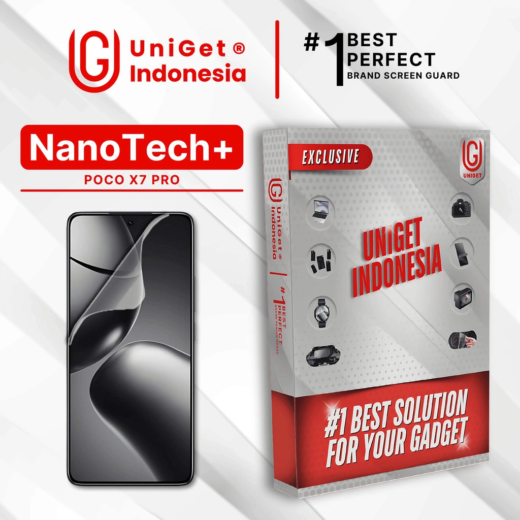 UniGet EPU BIO GENESIS Hydrogel for Xiaomi POCO X7 Pro / Screen Guard (Nanotech+ 100% Recycle) Premium Hidrogel Anti-Scratch Protector Tempered Gorilla Glass 5 6 7 Anti Gores Full Cover Smart Phone Watch Handphone Gadget Tab Laptop Kamera