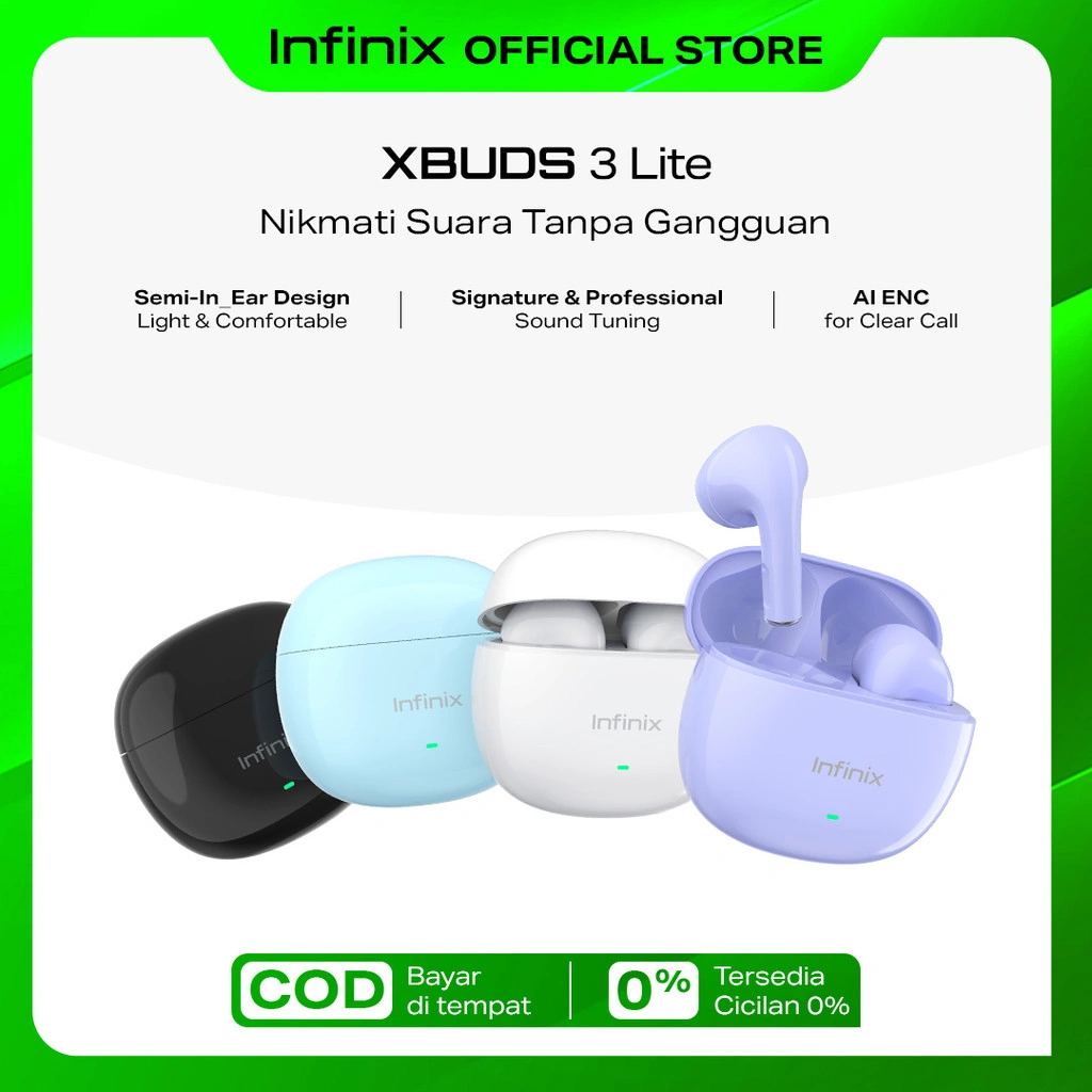 Infinix TWS XE33 - Xbud 3 Lite - True Wireless Stereo - AI ENC