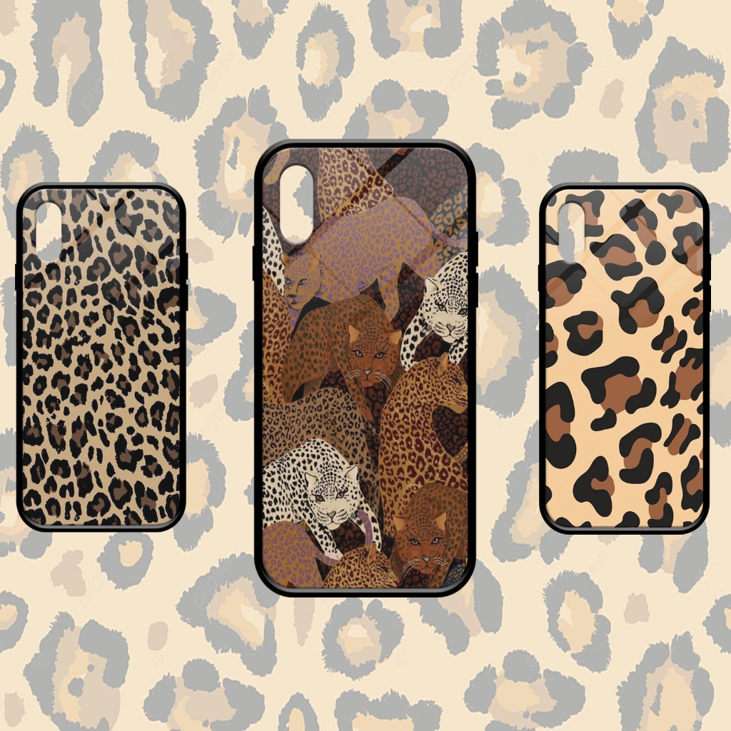 CASE SOFTCASE HARDCASE 2D GLOSSY MOTIF LEOPARD UNTUK ALL TYPE SMARTPHONE IPHONE OPPO VIVO SAMSUNG REALME INFINIX XIAOMI REDMI NOKIA LENOVO TECNO ITEL VISION ZENFONE - DRONSTORE