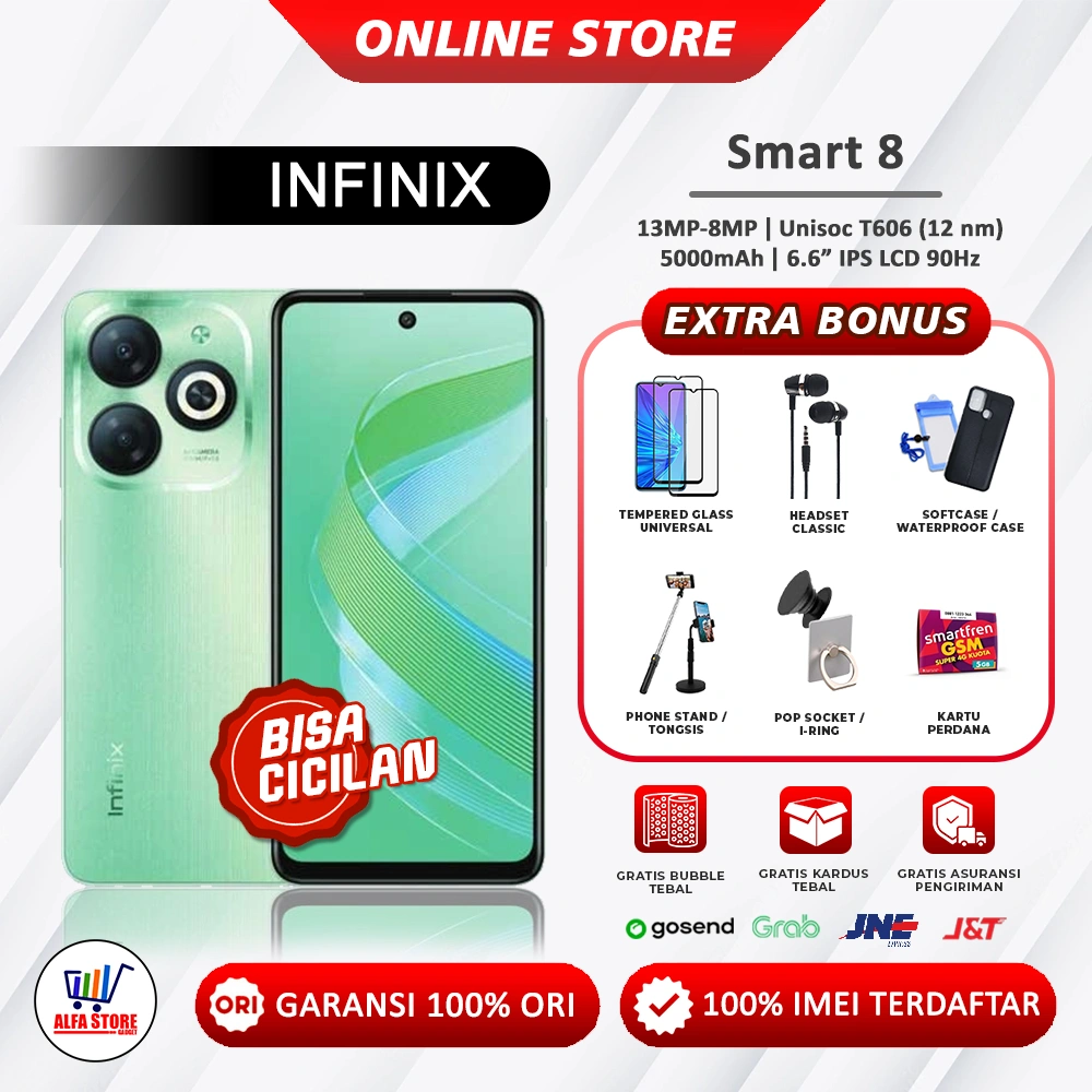 Infinix smart 10 plus NFC ram 8/128gb smart 10 ram 4/128gb ram 4/64gb infinix smart 9 ram 4/128Gb smart10plus nfc infinix smart 8 plus smart 8 ram 4/128gb garansi resmi