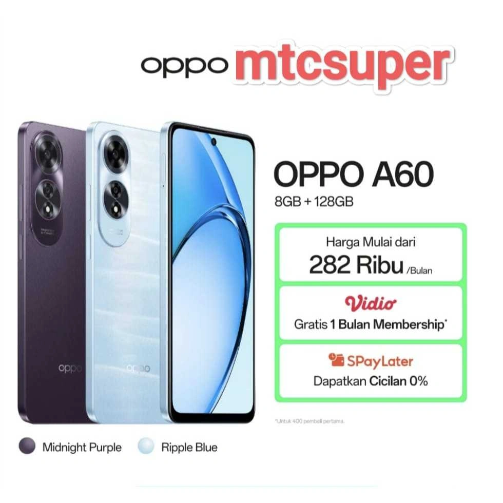 OPPO A60 8/128 | 8/256 GARANSI RESMI