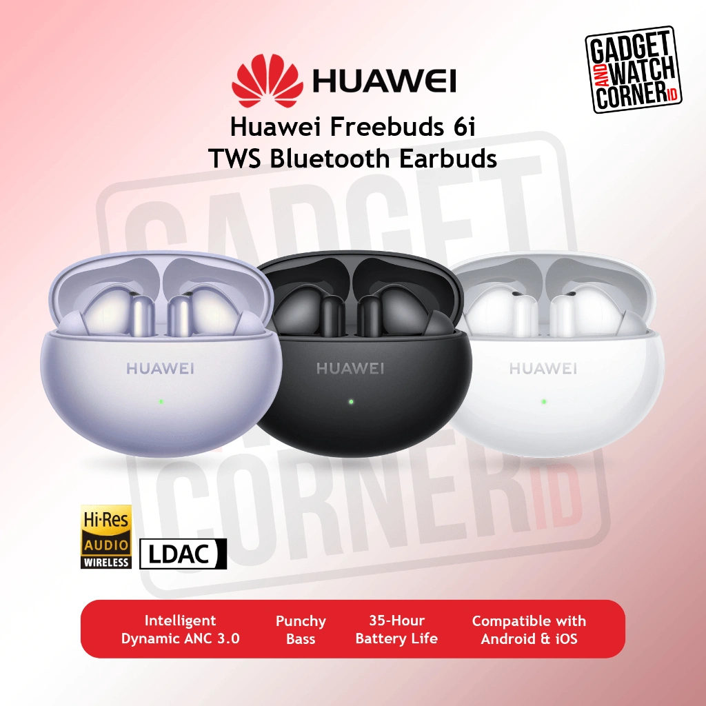 HUAWEI FreeBuds 6i TWS Bluetooth Earbuds Earphone ANC 3.0 Active Noise Cancelling