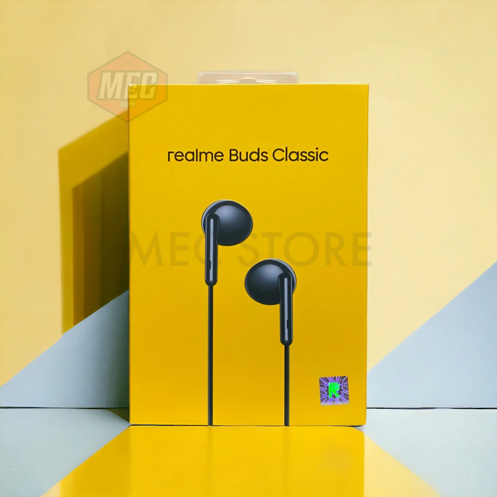 HEADSET REALME ORI Buds Classic Series EXTRA BASS HD STEREO Earphone Original Comaptible FOR Realme C53/C51/C55/C1/C2/C11/C11 2020/C15/C21Y/C21/3 PRO/5/5i/5 PRO/6/7/8 HANDSFREE H
