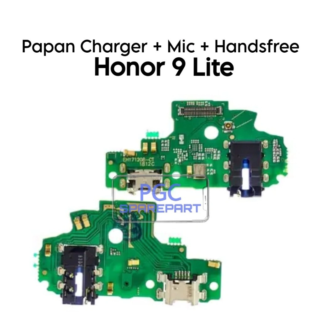 Papan Konektor PCB Charger MIc + Handsfree Honor 9 Lite / LLD-AL00 / LLD-AL10 / LLD-TL10 / LLD-L31 / LLD-L21 / LLD-L11 - Flexible Flexibel Fleksibel Fleksible Konektor Connector Cas Charge Casan Charging Mik H/F