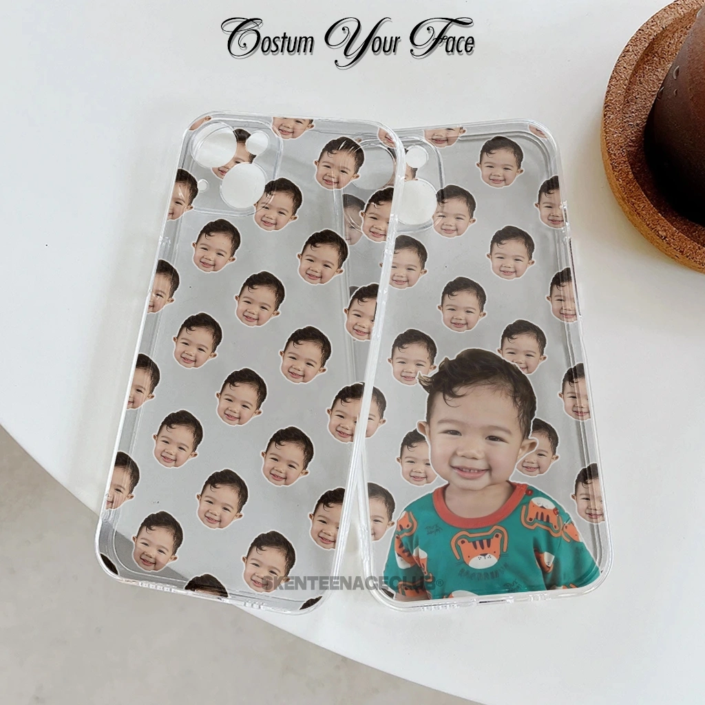 CASE CUSTOM FACE CASE FOR ALL TYPE SMARTPHONE IPHONE SAMSUNG OPPO VIVO XIAOMI REDMI REALME INFINIX ITEL TECNO - SKENTEENAGE CLUB