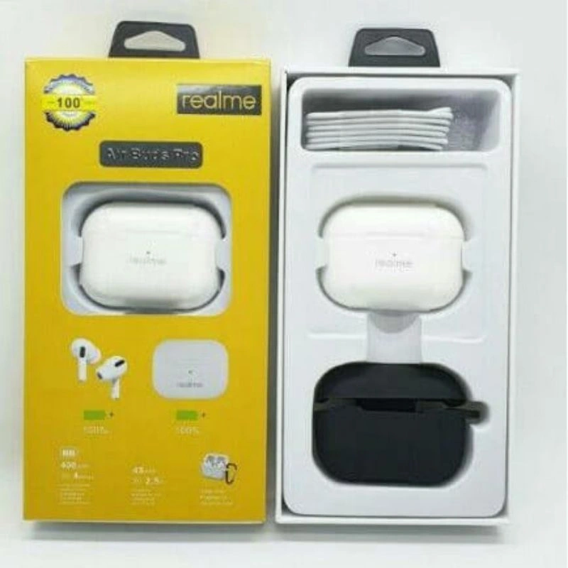 Headset Bluetooth Realme Air buds pro Plus case wireless Earphone....