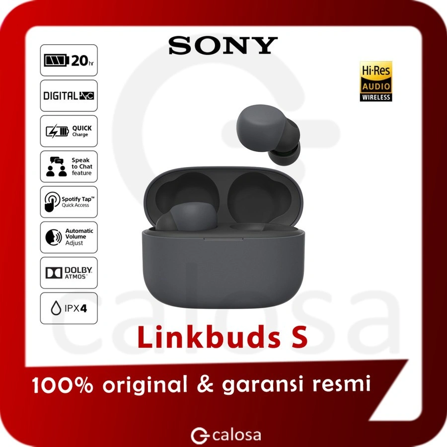 HEADSET SONY TWS LinkBuds / Linkbud S Black Truly Wireless Earbuds WF LS900N Garansi resmi sony indonesia dijamin original 100%