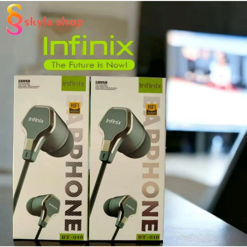 Headset Infinix Extra Bass HI-FI SOUND EFFECT Clear Human Voice Suara Jernih Earphone