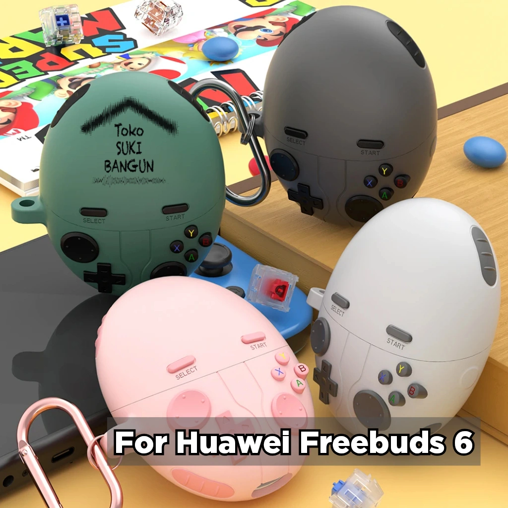 Case Huawei Freebuds 6 GAME CONSOLE Rubber Silicone Casing Cover Pouch Protector