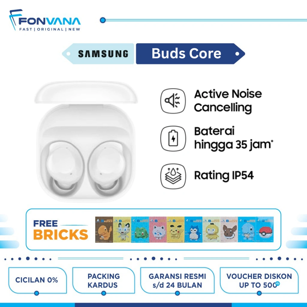 Samsung Galaxy Buds Core, Rating IP54 | Garansi Resmi Sein 1 Tahun