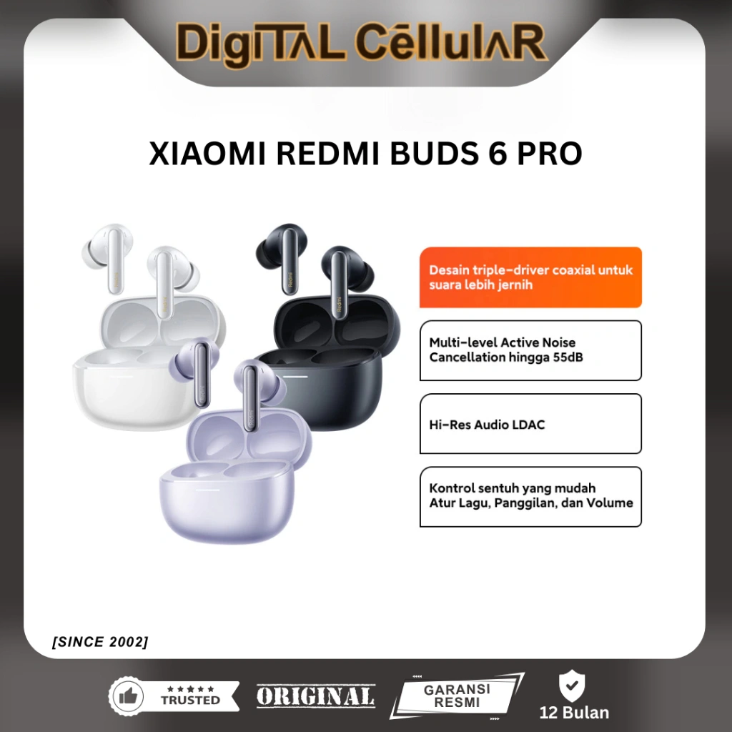 XIAOMI REDMI BUDS 6 | BUDS 6 PRO GARANSI RESMI