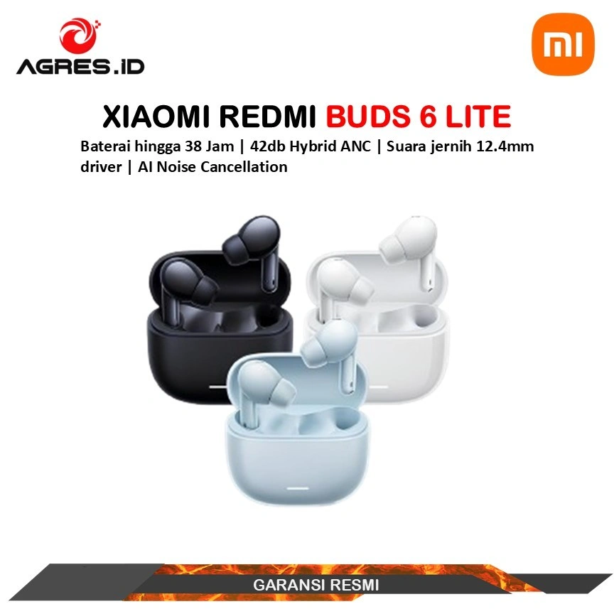 Xiaomi Redmi Buds 6 Lite Garansi Resmi Xiaomi Indonesia