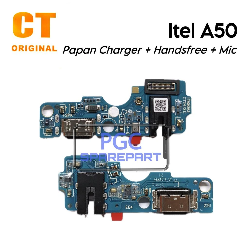 Papan Konektor PCB Charger + Mic + Handsfree Itel A50 / A507LXU  - Flexibel Fleksibel Fleksible Connector Cas Charge Casan Charging Mic Handsfree