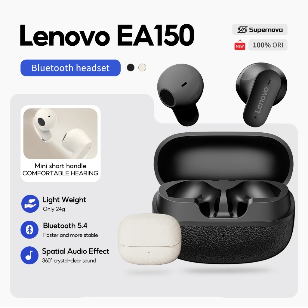 Supernova x Lenovo Thinkplus EA150 ENC True Wireless Bluetooth 5.4 Mini Earbuds Earphone TWS 24g