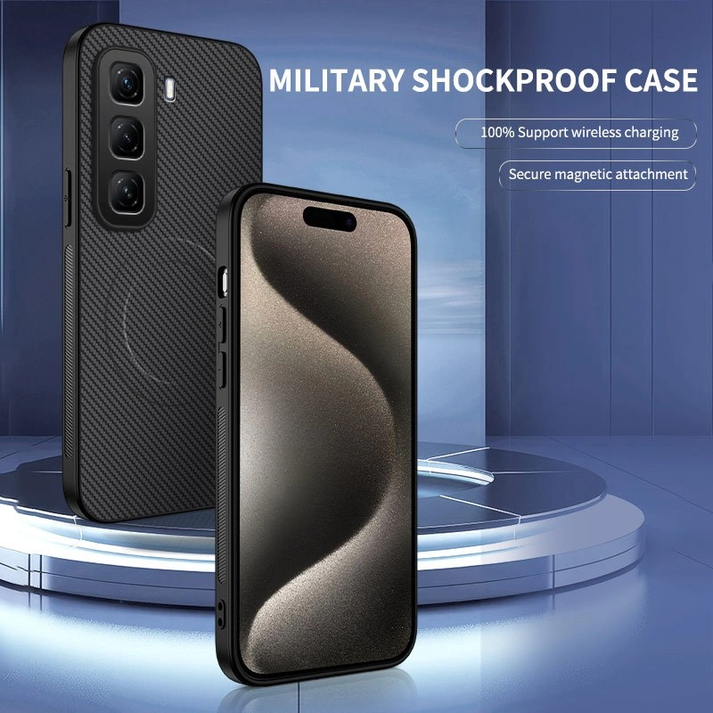 Casing Untuk Infinix Note50 Note 50 50S 50X Hot60 Hot 60i 60 40 50 50Pro Smart 10 Plus Pro+ Tecno Camon40 Camon 40 Pro Plus 4G 5G 2025 Case Kasing Magnetik Serat Karbon Ultra Tipis Kacang Punggung Matte Pelindung Tpu Bumper TPU Shockproof Penutup Cover